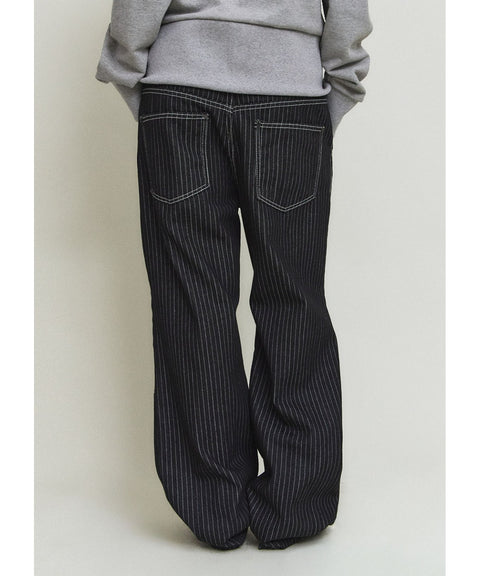 Denim Stripe Double Knee Pants — detail 1121