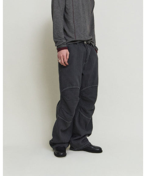Dyed Herringbone Double Knee Pants — gallery 1137