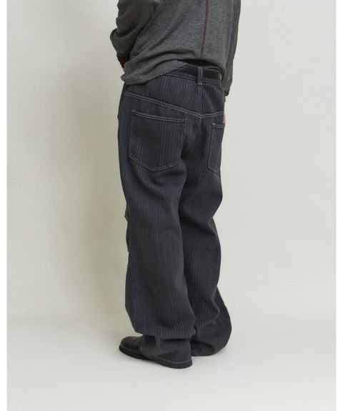 Dyed Herringbone Double Knee Pants — gallery 1138