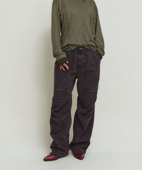 Dyed Herringbone Double Knee Pants — gallery 1158