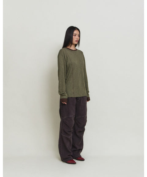 Dyed Herringbone Double Knee Pants — detail 1170