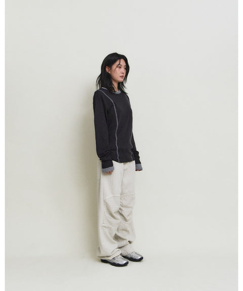 Dyed Herringbone Double Knee Pants — detail 1186