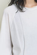 Bamboo Roll-Up Boat Neck Knit — gallery 1252