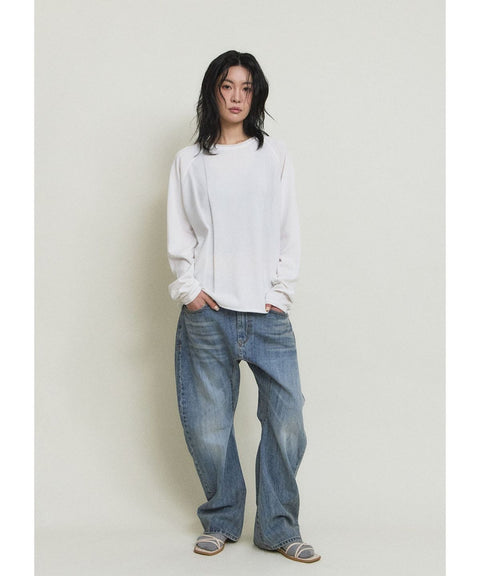 Bamboo Roll-Up Boat Neck Knit — gallery 1254