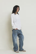 Bamboo Roll-Up Boat Neck Knit — gallery 1255