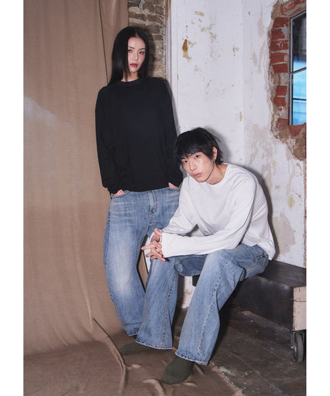Bamboo Roll-Up Boat Neck Knit — detail 1261