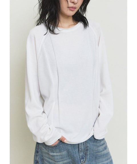 Bamboo Roll-Up Boat Neck Knit — detail 1262