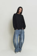 Bamboo Roll-Up Boat Neck Knit — gallery 1267