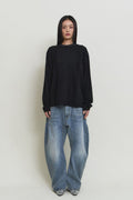 Bamboo Roll-Up Boat Neck Knit — gallery 1270