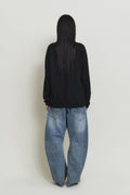Bamboo Roll-Up Boat Neck Knit — gallery 1273