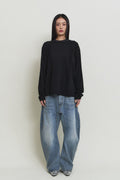 Bamboo Roll-Up Boat Neck Knit — detail 1280