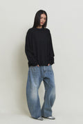 Bamboo Roll-Up Boat Neck Knit — detail 1282