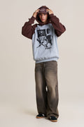 Wide Straight Washed Denim Pants