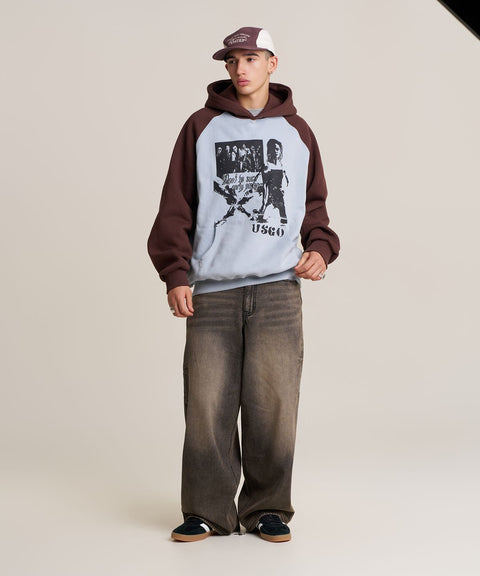 Wide Straight Washed Denim Pants