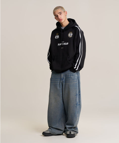 Wide Straight Washed Denim Pants