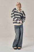 Wide Straight Washed Denim Pants