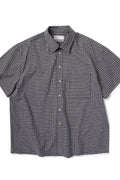 Unisex Cropped Check Short Sleeve Shirt
