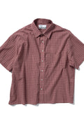 Unisex Cropped Check Short Sleeve Shirt