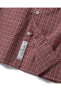 Unisex Cropped Check Short Sleeve Shirt