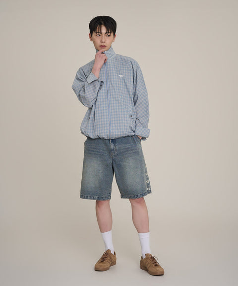 Swayver Side Print Denim Shorts