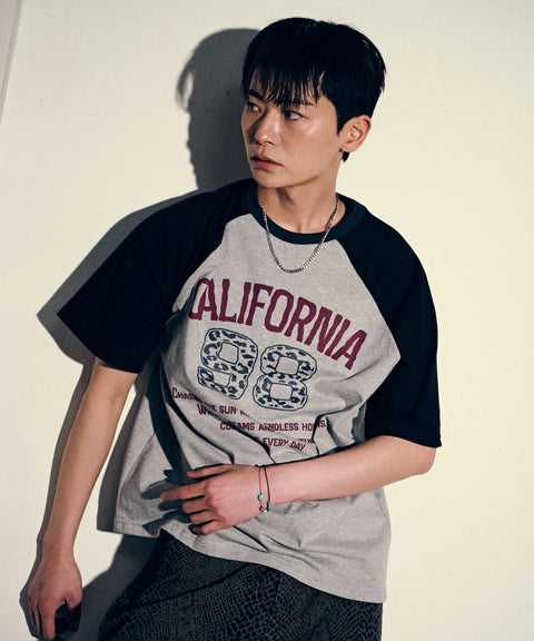98 California Raglan Short Sleeve T-Shirt