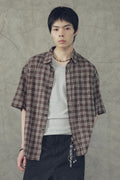 Relaxed Fit Check Short Sleeve Shirt