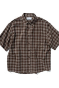 Relaxed Fit Check Short Sleeve Shirt