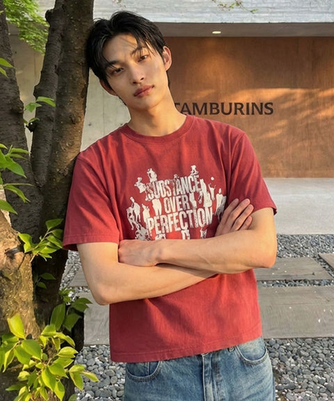 Over Perfection Cropped Short Sleeve T-Shirt