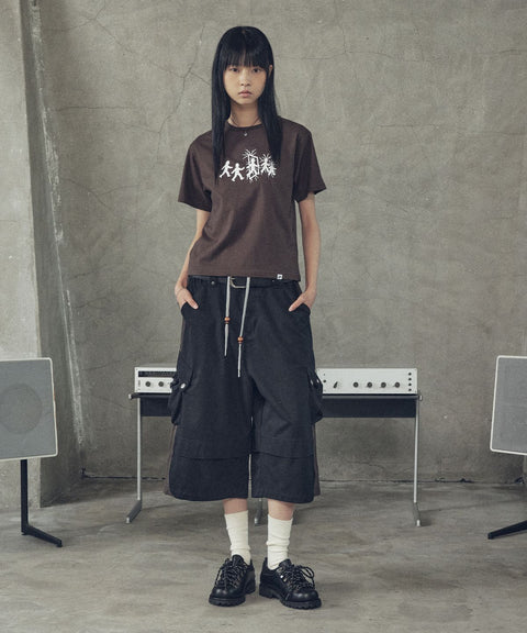 Thunderdoll Cropped Short Sleeve T-Shirt
