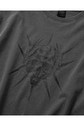 Spike Skull Cropped Short Sleeve T-Shirt