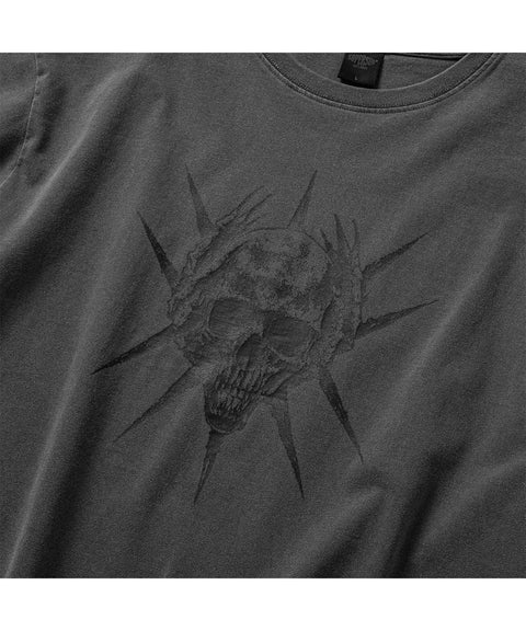Spike Skull Cropped Short Sleeve T-Shirt