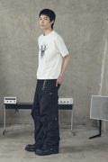 Spike Skull Cropped Short Sleeve T-Shirt