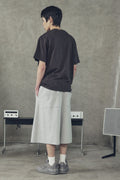 Curved Wide Bermuda Shorts