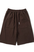 Curved Wide Bermuda Shorts