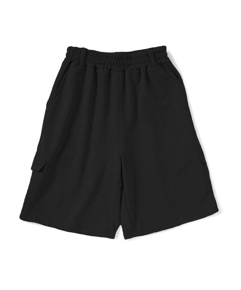 Slant Cargo Wide Bermuda Shorts
