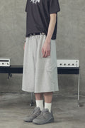 Slant Cargo Wide Bermuda Shorts