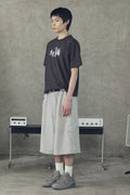 Slant Cargo Wide Bermuda Shorts