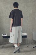 Slant Cargo Wide Bermuda Shorts