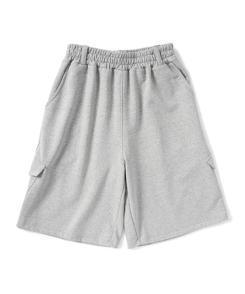 Slant Cargo Wide Bermuda Shorts
