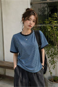 Stripe Ringer Short Sleeve T-Shirt – Snap