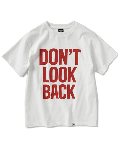 Don't Look Back Lettering Cropped Short Sleeve T-Shirt