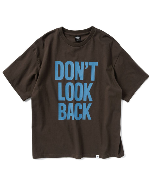Don't Look Back Lettering Cropped Short Sleeve T-Shirt