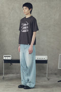 Horse Pin Cropped Short Sleeve T-Shirt