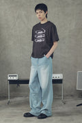 Horse Pin Cropped Short Sleeve T-Shirt