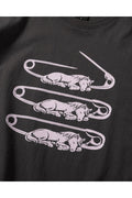 Horse Pin Cropped Short Sleeve T-Shirt
