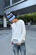 Slub Contrast Layered Long Sleeve T-Shirt