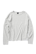 Slub Contrast Layered Long Sleeve T-Shirt