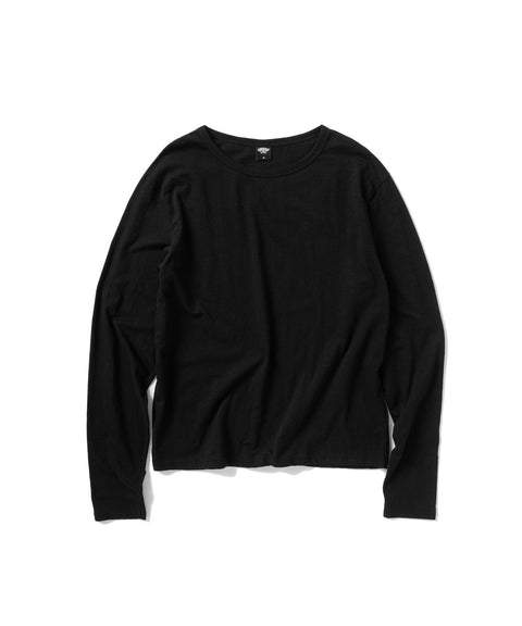 Slub Contrast Layered Long Sleeve T-Shirt